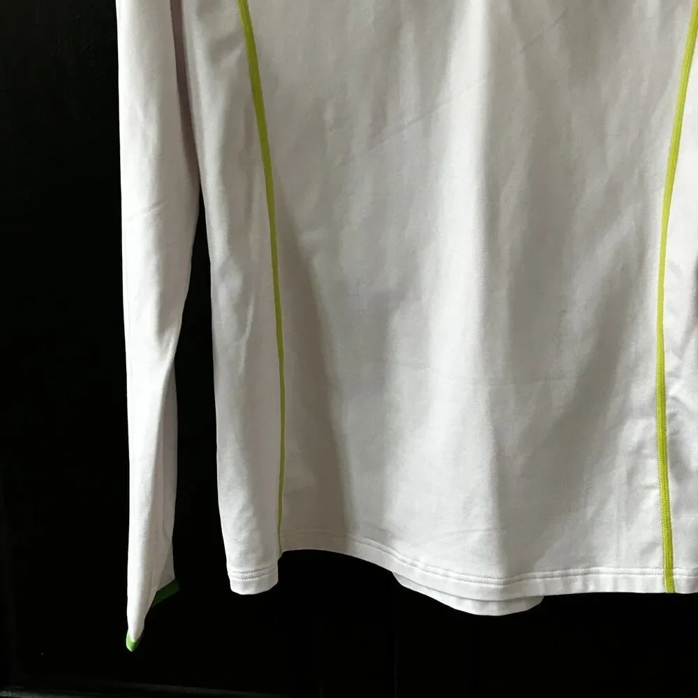 rh+ Women's Pullover Jacket Size Large White Green Accents Polyester Ski Base - Picture 3 of 10